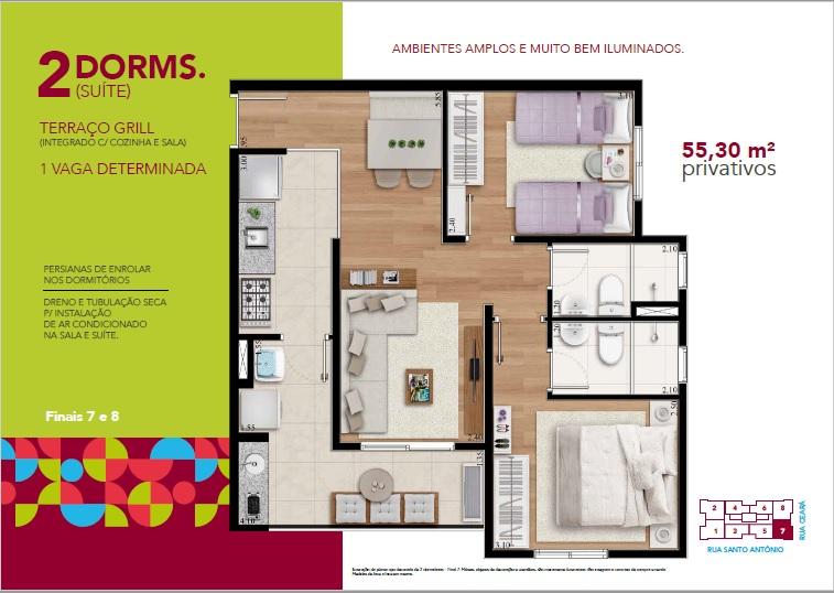 Apartamento à venda com 2 quartos, 45m² - Foto 21