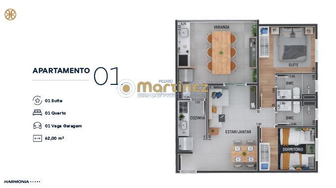 Apartamento à venda com 2 quartos, 62m² - Foto 9