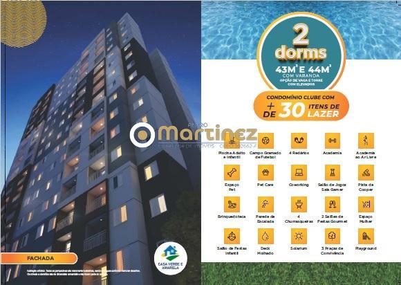 Apartamento à venda com 2 quartos, 43m² - Foto 3