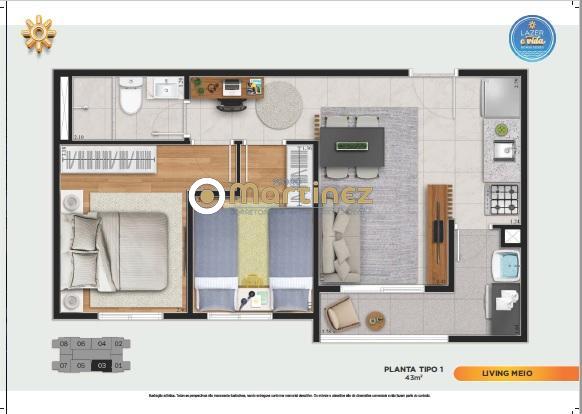 Apartamento à venda com 2 quartos, 43m² - Foto 22