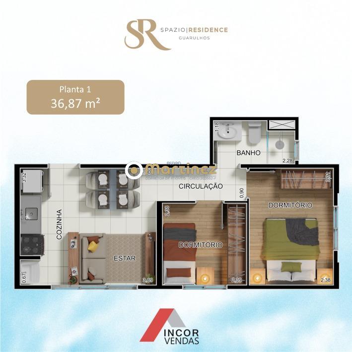 Apartamento à venda com 2 quartos, 42m² - Foto 15