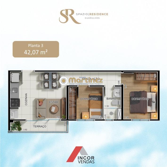 Apartamento à venda com 2 quartos, 42m² - Foto 14