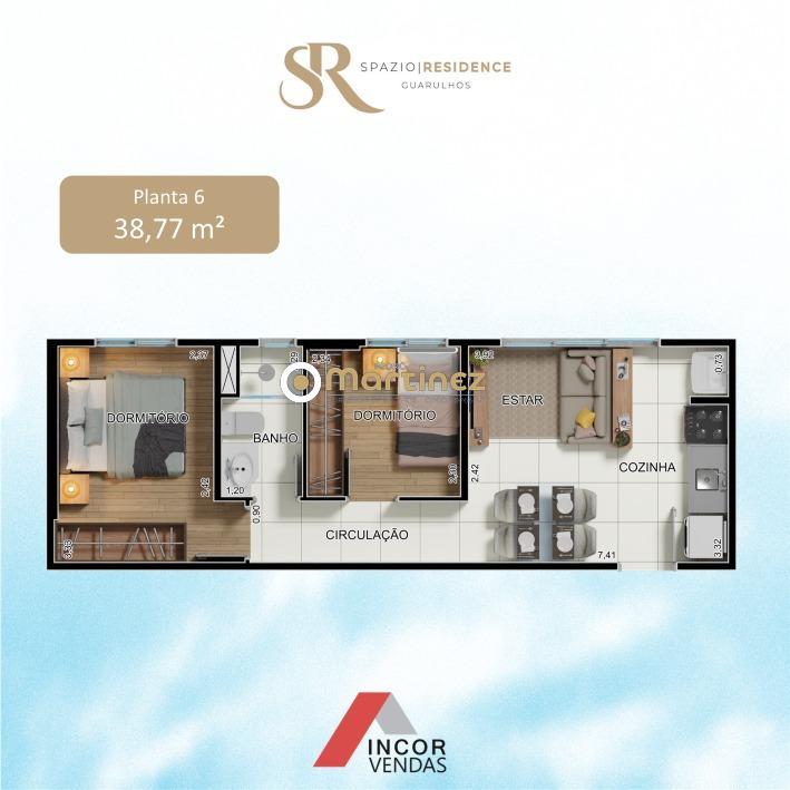 Apartamento à venda com 2 quartos, 42m² - Foto 17