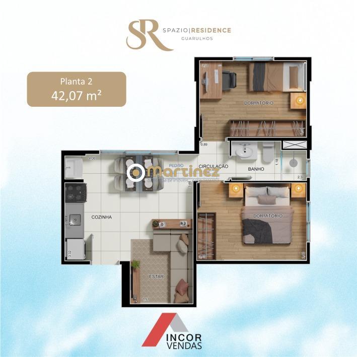 Apartamento à venda com 2 quartos, 42m² - Foto 18