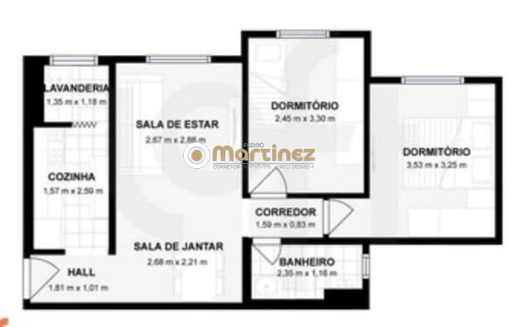 Apartamento à venda com 2 quartos, 48m² - Foto 7