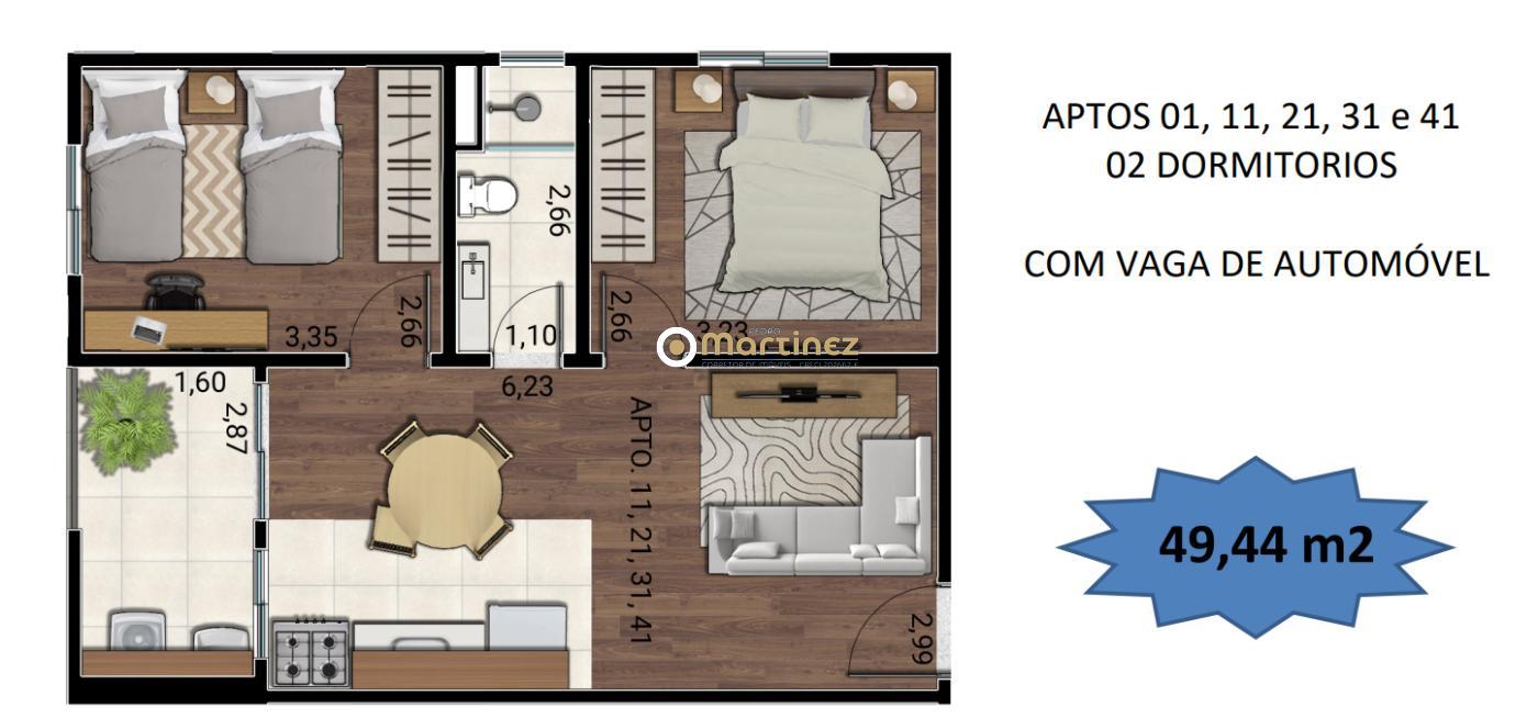 Apartamento à venda com 2 quartos, 49m² - Foto 7