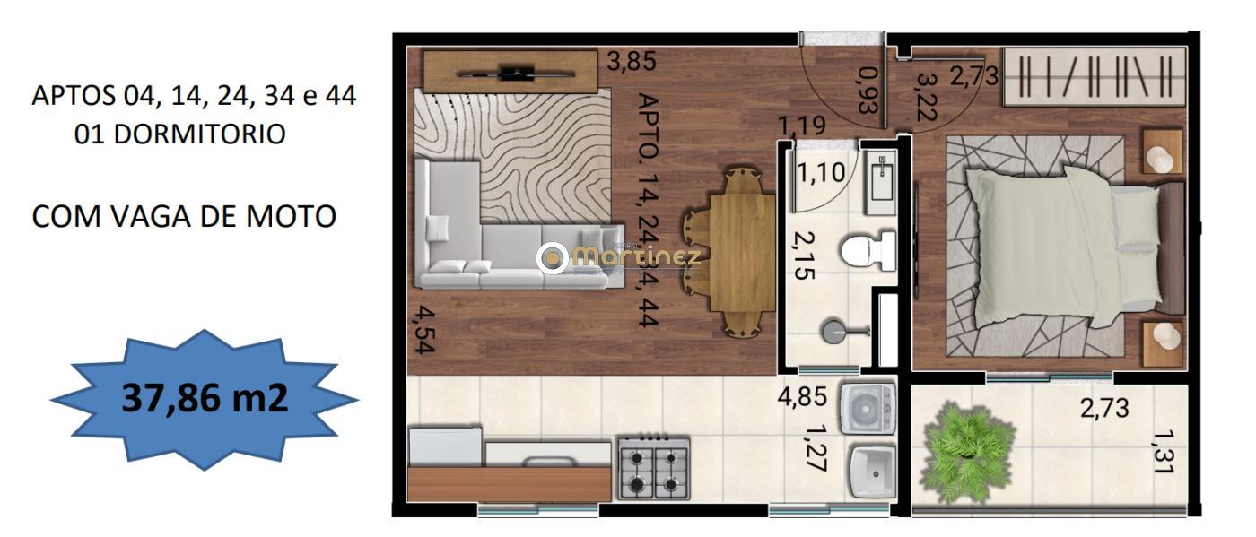 Apartamento à venda com 2 quartos, 49m² - Foto 11