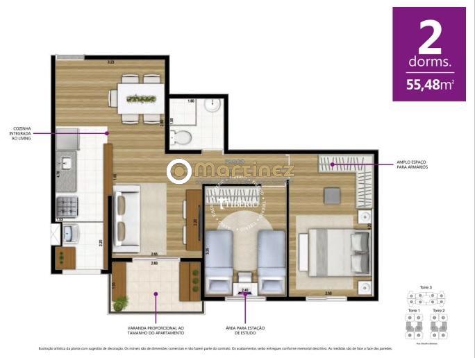 Apartamento à venda com 2 quartos, 55m² - Foto 17