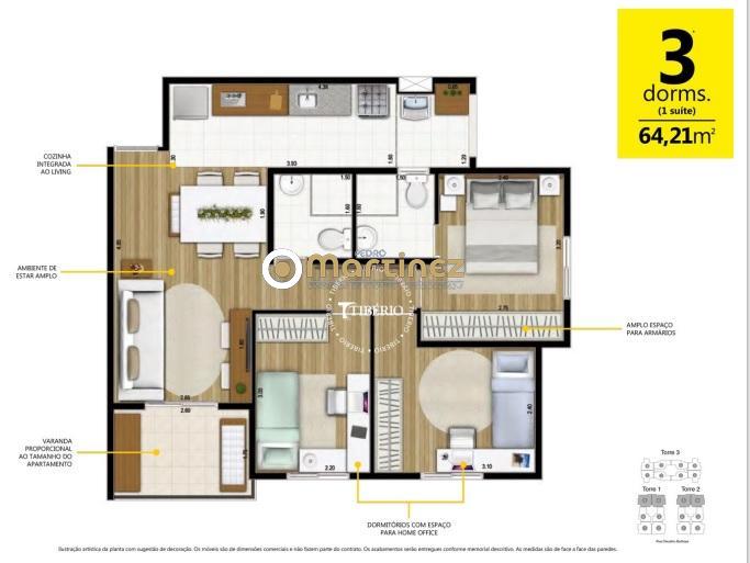 Apartamento à venda com 2 quartos, 55m² - Foto 20