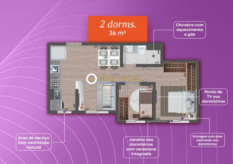 Apartamento à venda com 2 quartos, 40m² - Foto 17