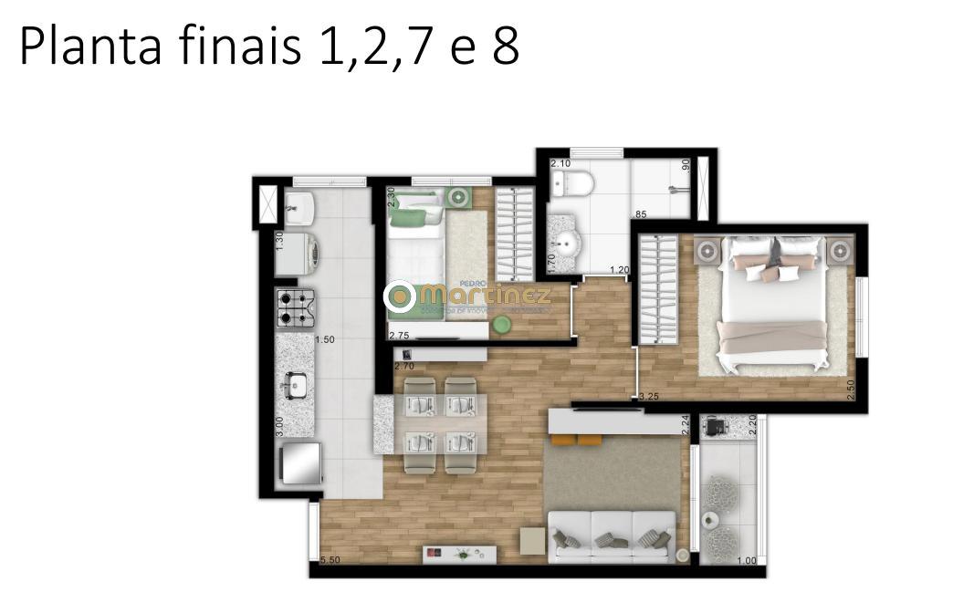 Apartamento à venda com 2 quartos, 45m² - Foto 3