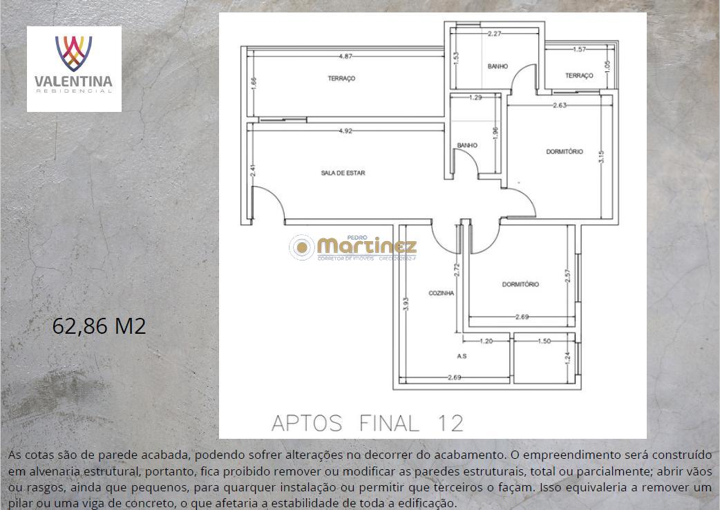 Apartamento à venda com 2 quartos, 56m² - Foto 6