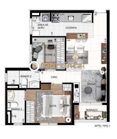 Apartamento à venda com 2 quartos, 46m² - Foto 14