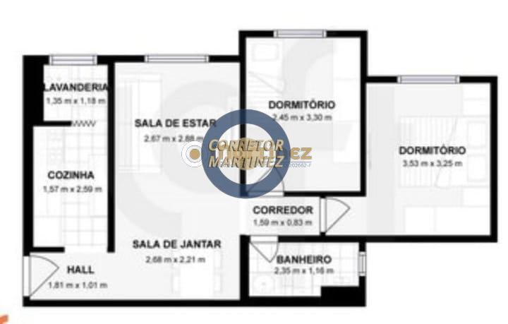 Apartamento à venda com 2 quartos, 48m² - Foto 5