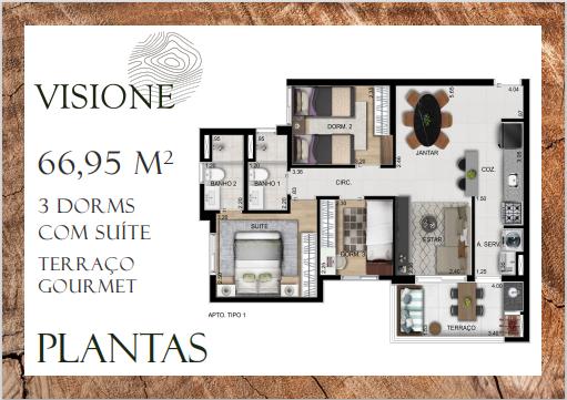 Apartamento à venda com 2 quartos, 61m² - Foto 2