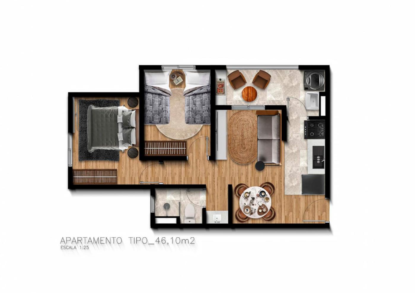 Apartamento à venda com 2 quartos, 45m² - Foto 23